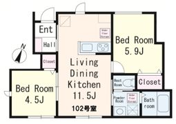アヴニール大宮の間取り画像
