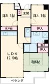 サニーヒル会瀬 2号館の間取り画像