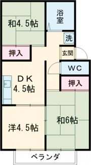 コーポプレジールの間取り画像