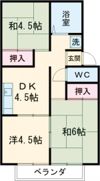 コーポプレジールの間取り画像