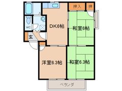 わかばビレッジBの間取り画像