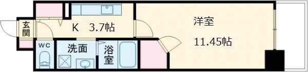 ロアール松川町の間取り画像