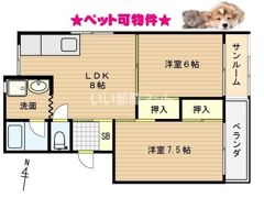 コーポ清水2号館の間取り画像