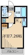 サニーヴィラ国立の間取り画像