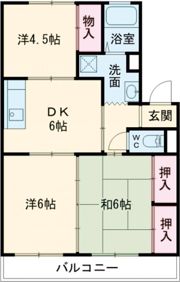 サンメゾン一ッ木の間取り画像