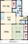 サンメゾン一ッ木の間取り画像