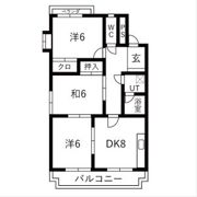 メモアール中花の間取り画像