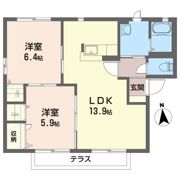 コーポヤナイDの間取り画像