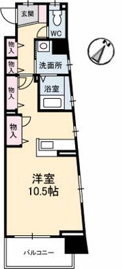 シティーコート上幟町の間取り画像