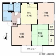 エクセレント郷ノ木 B棟の間取り画像