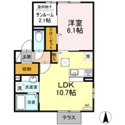 クレア中倉の間取り画像