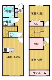 FONTANA高屋 Aの間取り画像