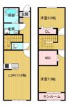 FONTANA高屋 Aの間取り画像
