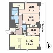 ラヴェール横川の間取り画像