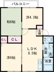 サンフォーレハイツB棟の間取り画像