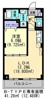パークサイドヒルズ伏石の間取り画像