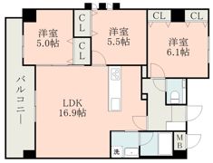 大津331bldの間取り画像