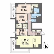 ラヴェール横川の間取り画像