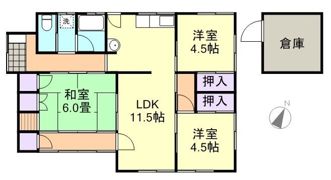 フラットハウスの間取り画像