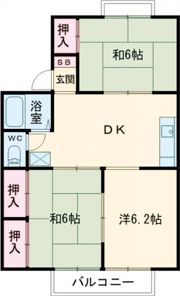 フォブールアベリアBの間取り画像