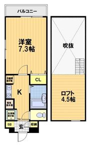 メイプル等持院の間取り画像