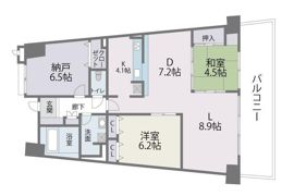 ｱｲﾗﾝﾄﾞｼﾃｨ･ｲﾝﾌｨﾆｶﾞｰﾃﾞﾝﾉｰｽ棟の間取り画像