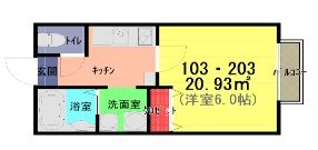 リベロシティ春日部中央の間取り画像