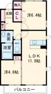 アンシャンテAの間取り画像