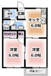 コーポフレグランスA棟の間取り画像