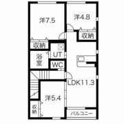 カメリアコート A棟の間取り画像