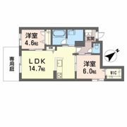 エクラージュ多治米Ⅱの間取り画像