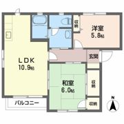 グリーン ガーデン B棟の間取り画像