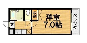 ヒューマンハイツの間取り画像