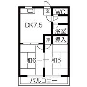 オクシンシティハイツの間取り画像