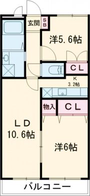 ヒルトップD棟の間取り画像