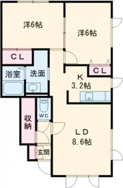CASA HIYOSHI(カーサヒヨシ)の間取り画像