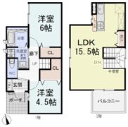 小牧原2－299－1KODATEXⅢCの間取り画像