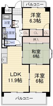 ノールプラージュの間取り画像