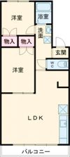 マンションアリスAの間取り画像