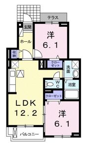 アプリコットⅠの間取り画像