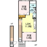 グランヒル八山田 Ⅱの間取り画像