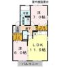 シャルマン高畑 A棟の間取り画像
