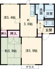 ルネ 熊取の間取り画像