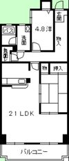 己斐本町コープマンションの間取り画像