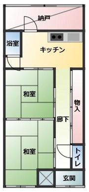鏡島西戸建ての間取り画像