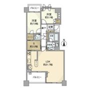 ライオンズスクエア用賀の間取り画像