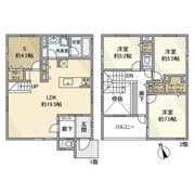 本鵠沼戸建の間取り画像
