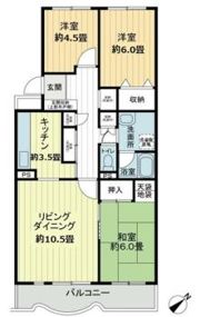 テレパレス日限山の間取り画像