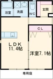 chat noir 白鳥の間取り画像