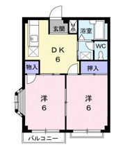 ワールドハイツ満永Ⅱの間取り画像